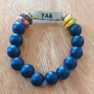 Yaa beaded bracelet Ghanaian bracelet Thursday born bracelet African